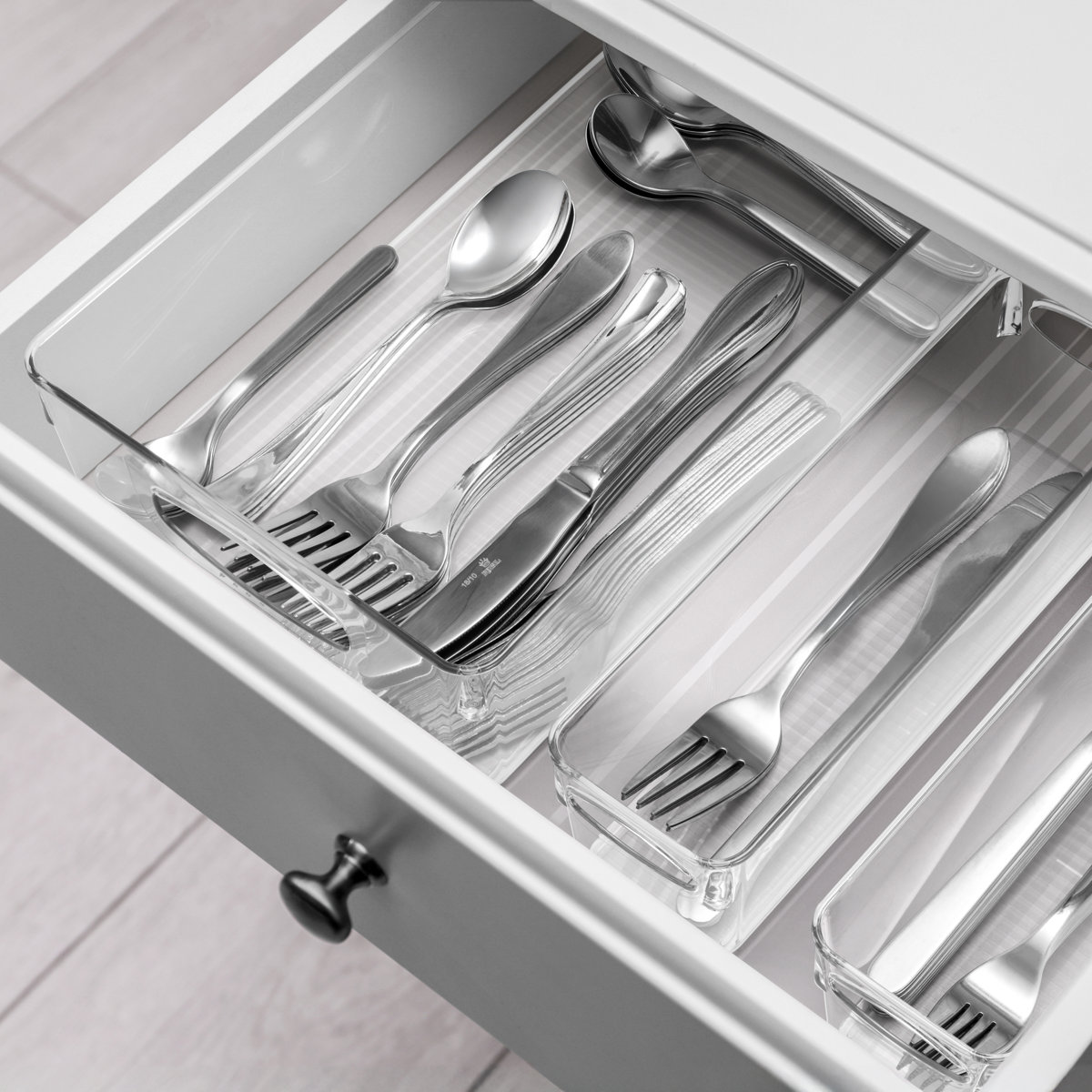 Sorbus 10-Pack Medium Clear Plastic Organizing Bins – Clear Bins for Organizing, Refrigerator Organizers, Fridge Organizer, Pantry Storage, Kitchen Organizer, and Pantry Organizers and Storage Bins